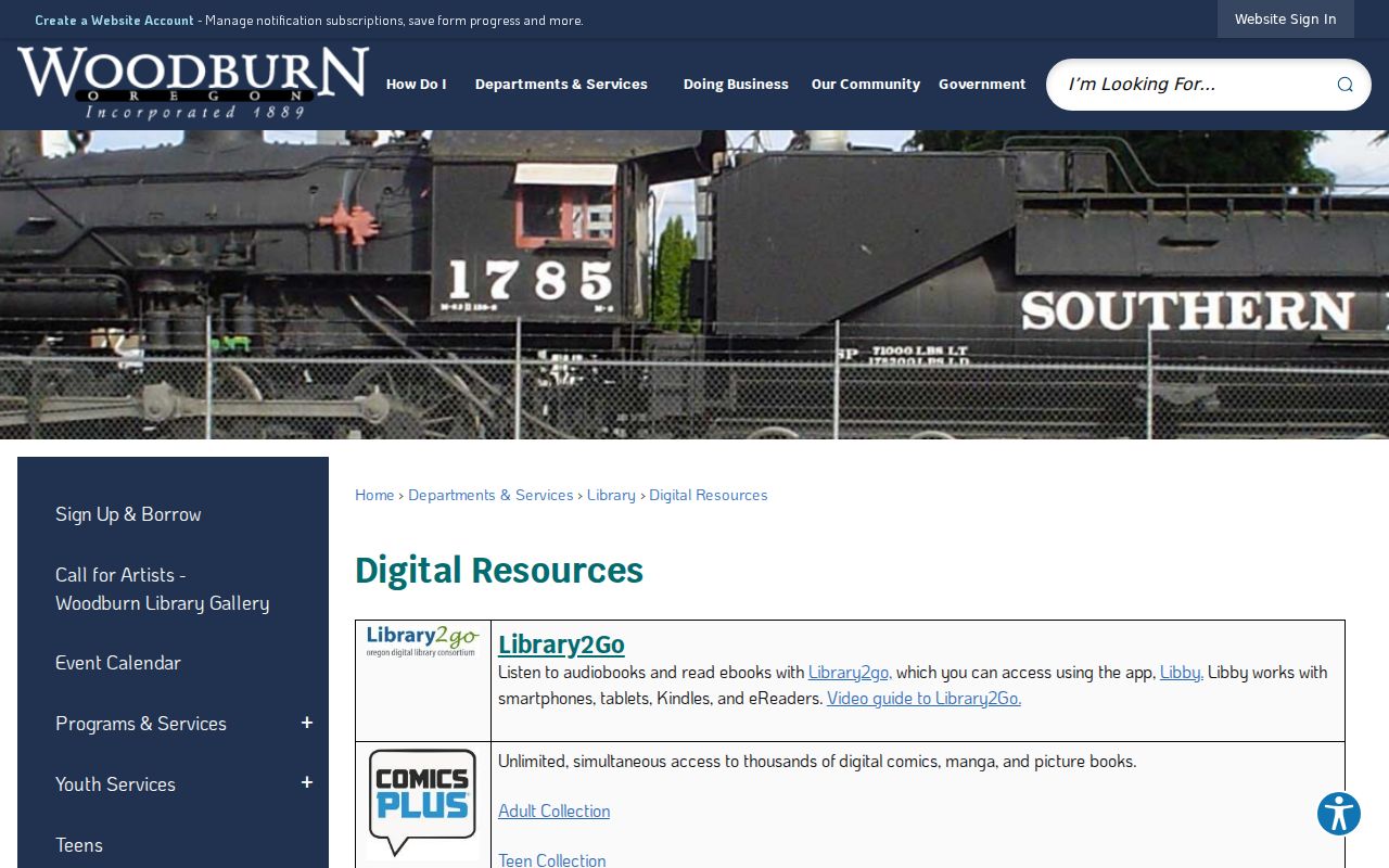 Woodburn city directory research resource at Woodburn Public Library