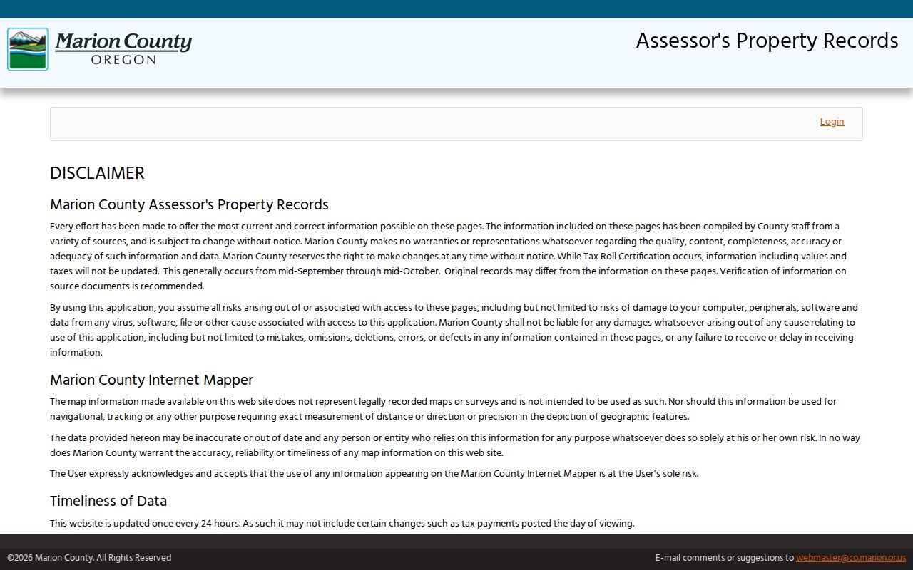 Woodburn residents directory Marion County assessor property search source